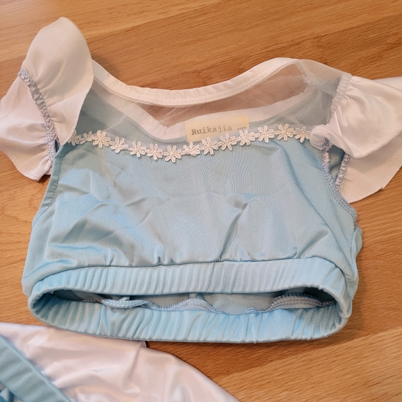 Cinderella inspired bathing suit sz 8/10 - Picture 5 of 5